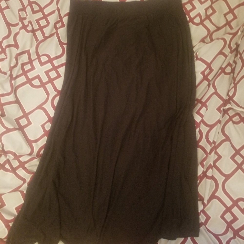 Black maxi skirt
